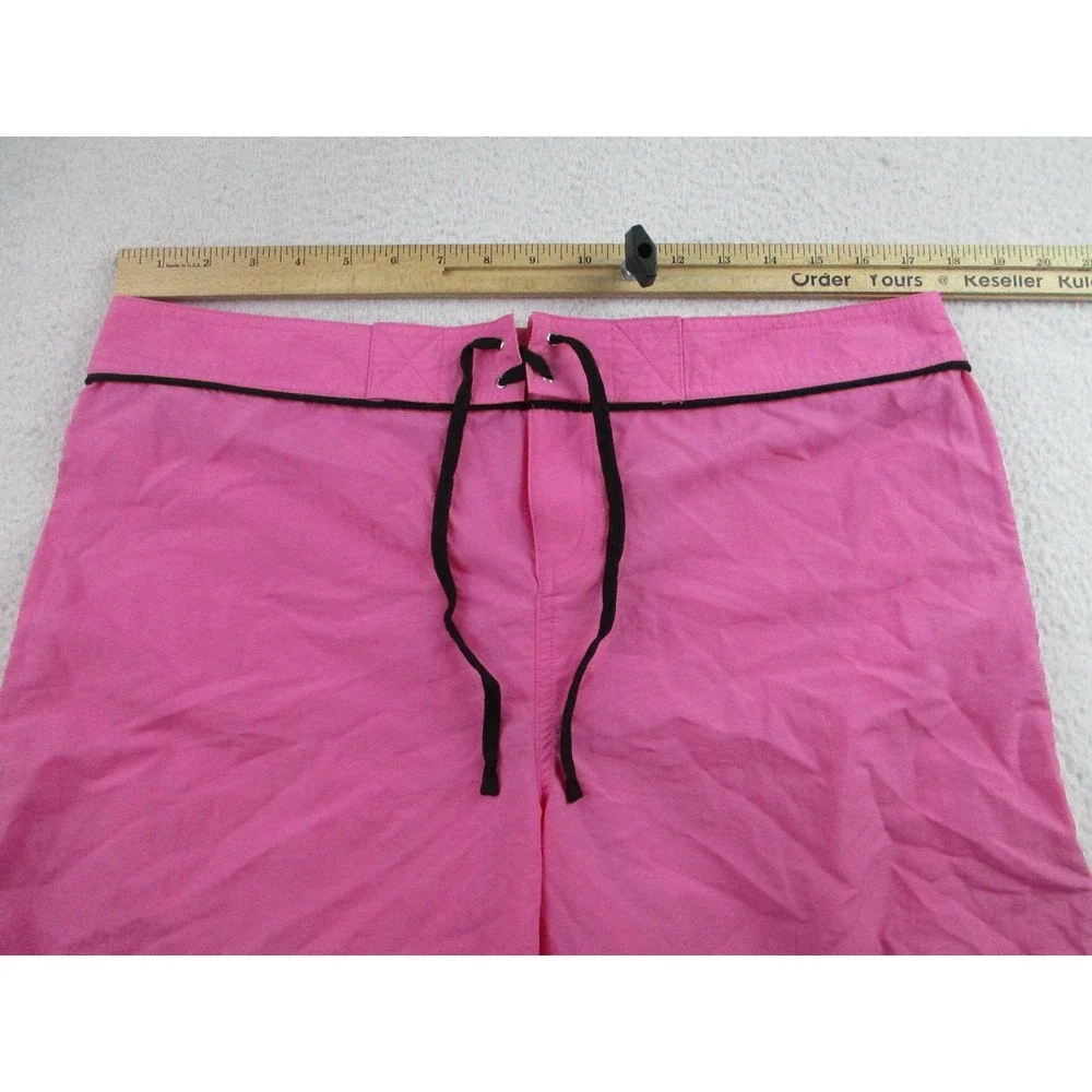NWT Ralph Lauren Shorts Mens Large‎ Pink Black Swim Trunks Board Nylon New Beach